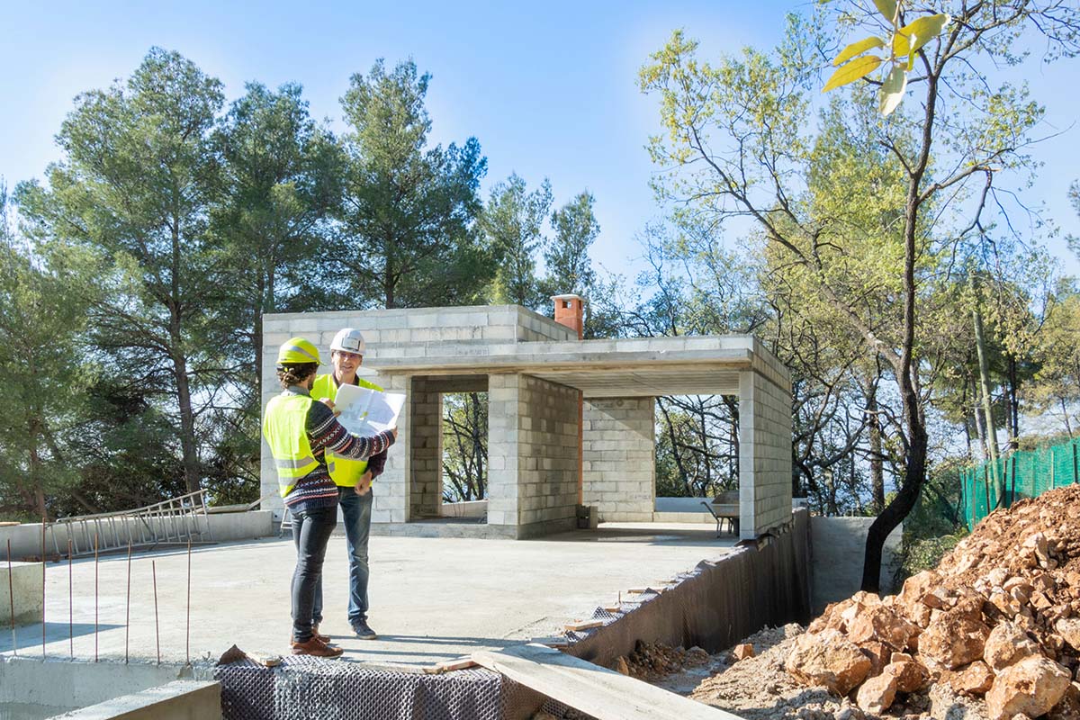 Suivi d'un chantier par un architecte